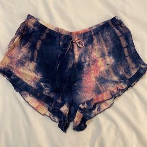 tie dye shorts